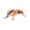 Ubia Leopard Gecko Magnet, White/Orange/Brown, 10.5 X 9.5 X 4 Cm, Figurine, Ornament, Animal, Garden Decor, Lizard, H21170-3
