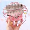 17/21 Keys Transparent Kalimba Music Instruments Portable Kalimba Fingers Piano Clear Pitch Stylish Crystal Transparent Thumbs Piano