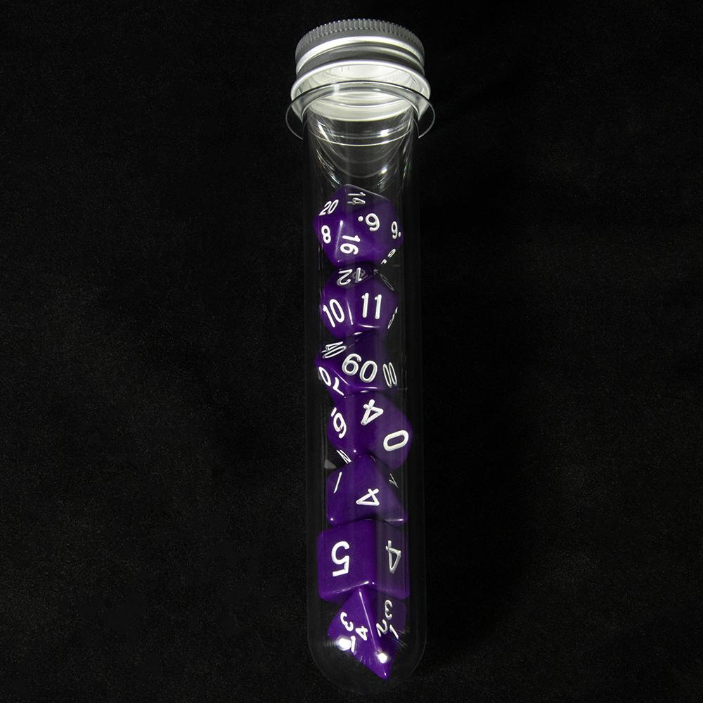 Polyhedral Dice Set 7Pcs Role Playing Game Dice with Tube for Table Board Game RPG D&D