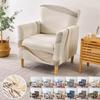 Nordic Flowers Tub Chair Cover All-inclusive Armchair Slipcovers Elastic Washable Single Sofa Case Bar Counter Hotel Funda Silla