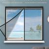 Folio Magnetic Window Screen Mesh Indoor Anti-Mosquito Curtain Tulle Summer Invisible Removable Washable Screen Net