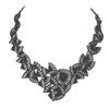 [P0687] - Black 'Batucada' Designer Necklace (Origami)