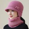 New Style Women Winter Hat Ear Protection Warm Suit Plush Fur Lined Warm Hats For Female Casual Rabbit Fur Winter Knitted Cap