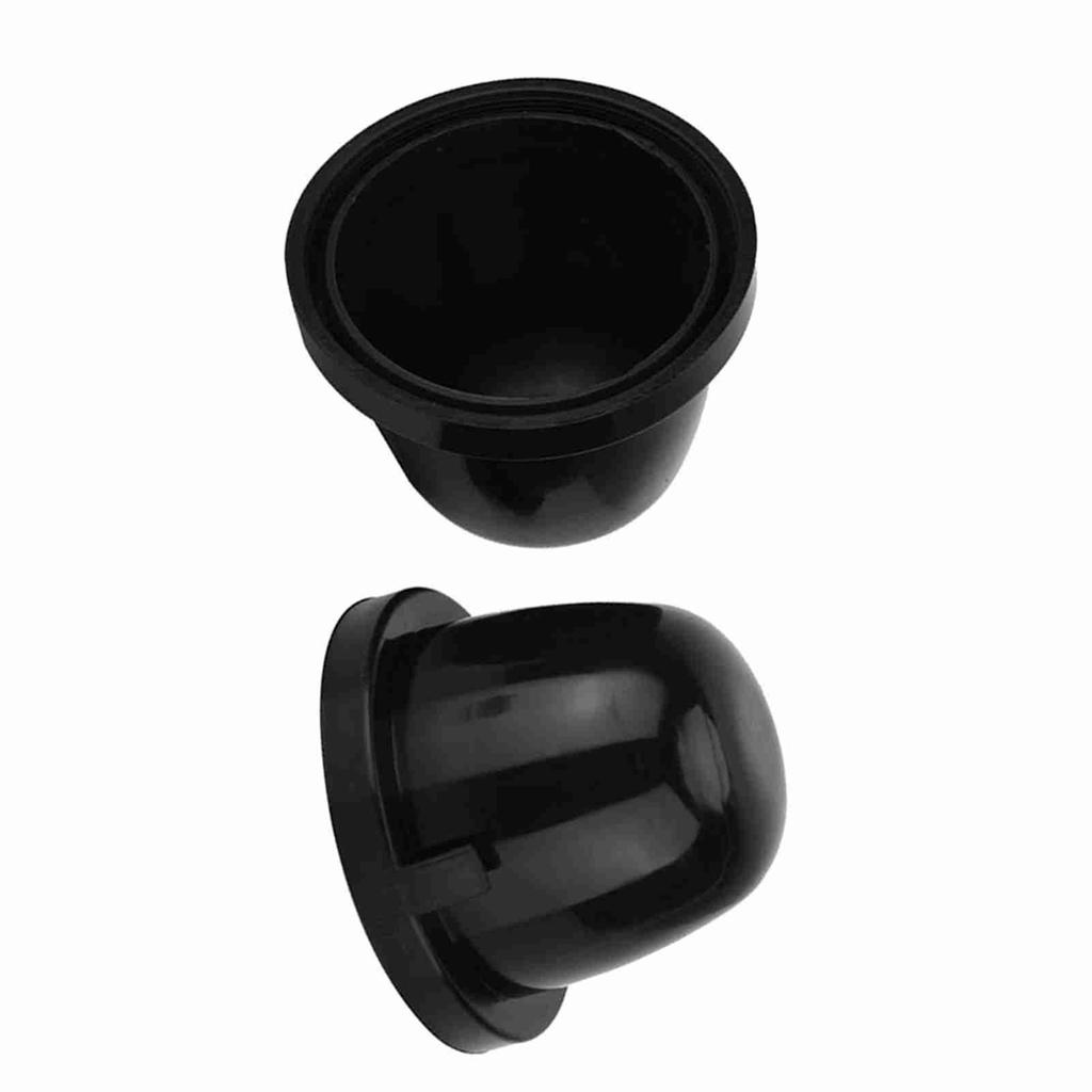2Pcs 85mm Black Rubber Car LED Headlight Dust Cover Housing Seal Cap Waterproof