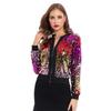 Autumn Sequins Gradient Colourful Women's Sweatshirt Jacket