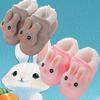 Winter New Plush Thick Baby Cute Rabbit Cartoon Children Comfortable Soft Wear-resistant Soft Sole Non-slip Toddler Shoes