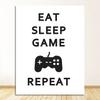Black and White Posters, Teenage Boy Bedroom Decoration, Game Quotes, Art Canvases, Painting Pictures, Game Room Wall Decoration