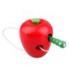 Apple and Its Worm for Learning To Lace Montessori Game