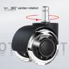Office Chair Caster Wheel Strong Load-bearing Smooth Quiet Hassle-Free Rolling Universal Fit Heavy-Duty Chair Caster