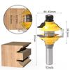 3pcs 8mm 12mm 1/2inch Shank Entry Interior Tenon Door Router Bit Set Ogee Matched R&S Router Bits Carving for Wood