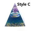 Natural Cristal Stone Orgone Energy Healing Reiki Chakra Multiplier Pyramid