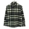 Check Pattern Long Sleeve Long Sleeve Stretch Flannel Shirt Women Used