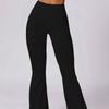 Fashion Women Black Slim High Waist Yoga Pants Sports Pants Training Running Fitness Yoga Flared Pants Women