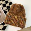 New Women's Autumn and Winter Outdoor Knitted Hats Warm Big Head Circumference Cold-proof Wild