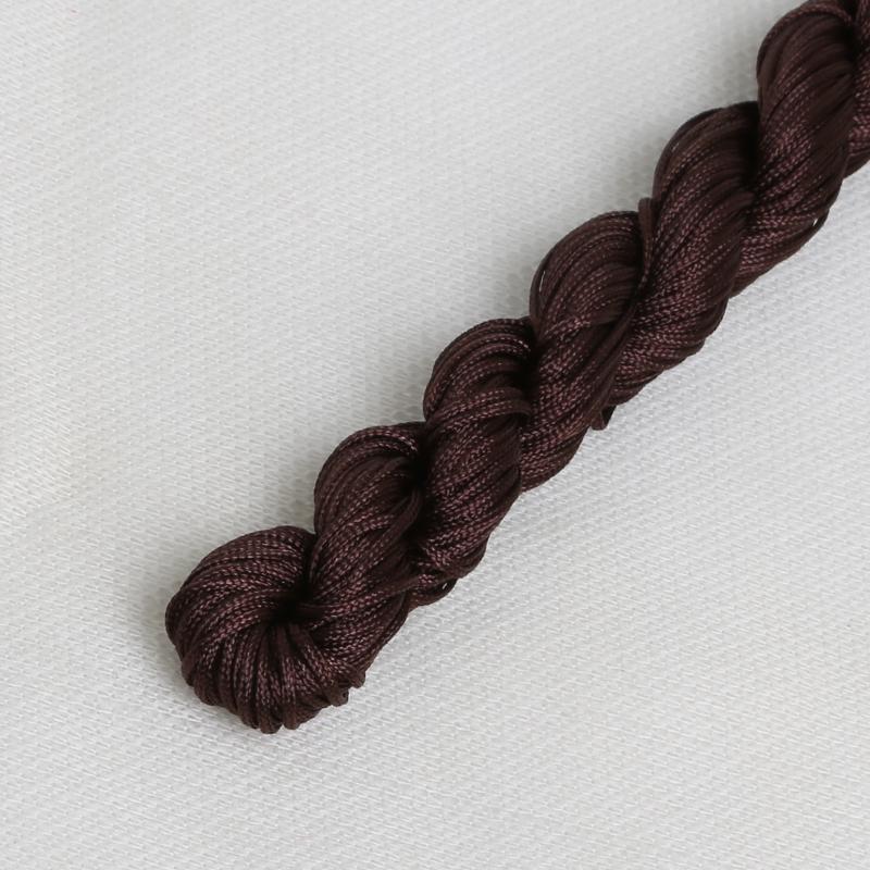 24M DIY Rope Nylon Cord Thread Chinese Knot Macrame Bracelet Braid String Knit Bead For DIY Necklace