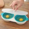 Easy Microwave Egg Poacher - Двойная чаша, кухонный гаджет из ABS без BPA для идеально приготовленных яиц