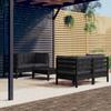 Day and Night - Day and Night Garden Furniture 5 Pieces with Anthracite Pine Wood Cushions