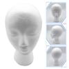 Foam Female Mannequin Head Hat Wig Display Model Holder Headwear Shooting Props