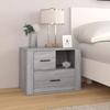 816742 vidaXL Bedside Table Sonoma Grey 60x36x45 Cm Engineered Wood