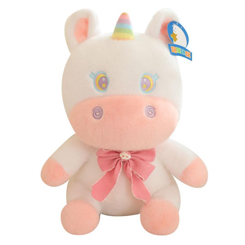 Tie Unicorn Bow Animal Bow Stuffed Doll Toy Pillow Cushion Ornaments Gift