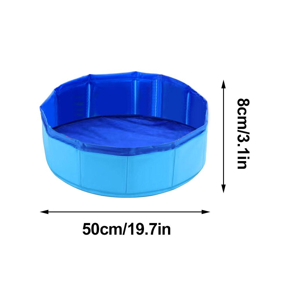 Foldable Dog Bath Swimming Pool Cat Pool Toy With Fish-Water Endless Self Play Interactive Cat Toys Pet Cleaning Water Basin