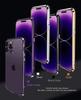 Cases For iPhone 14 13 12 11 Pro Max Metal Frame Aluminum Bumper Case For Iphone XS XR Shell Protective Phone Accessories