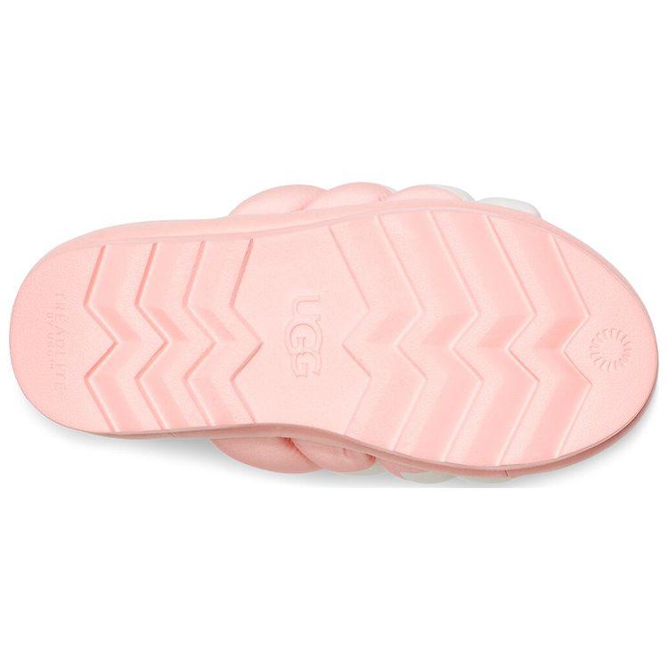 UGG Maxi Slide Logo Pink Scallop (Womens) Women Sneakers 1127067-PSLP