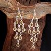 Citrine Silver Earring, Women Jewelry, 925 Sterling Silver Jewelry, Silver Charm Earring, Dangle Earring