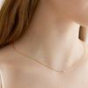Halden One Pearl Thin Necklace (N003_gold)
