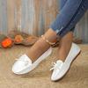 Women's Causal Flat Shoes New Summer Round Toe Slip On Walking Shoes for Women Outdoor Plus Size Butterfly Knot Woman's Loafers