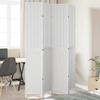 VidaXL Room Divider 4 Panels, Room Separator, Privacy Screen, Living Room Bedroom Screen, White Wood 358724
