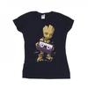 Womens/Ladies Guardians Of The Galaxy Groot Cosmic Tape Cotton T-Shirt