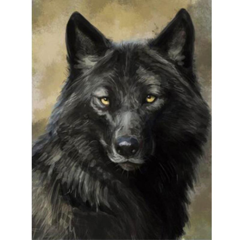 Animal Wolf DIY 5D Diamond Painting Full Round Drill Mosaic Diamond Embroidery Cross Stitch Rhinestones Handmade Gift Home Decor
