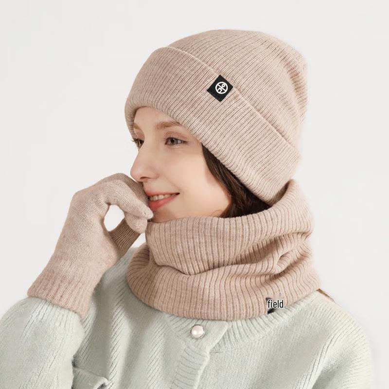 Windproof Warm Knitted 3-Piece Set