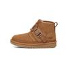 Neumel Suede Comfortable Warm Short Snow Boots Kids Boots Chestnut-Brown 1130757T-CHE