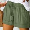 Plus Size Womens Drawstring Casual Elastic Waist Pocketed Loose Shorts Pants