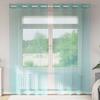 VidaXL Voile Curtains with Eyelets 2 Pcs Turquoise, Net Curtain, Sheer Curtain, Window Voile, Treatment of 4102145
