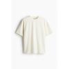 H M Loose FiT T sHirT creaM