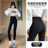 High-waisted Shark Pants Women's New Autumn and Winter Outer Wear Tight Black Elastic Yoga Barbie Fleece Leggings