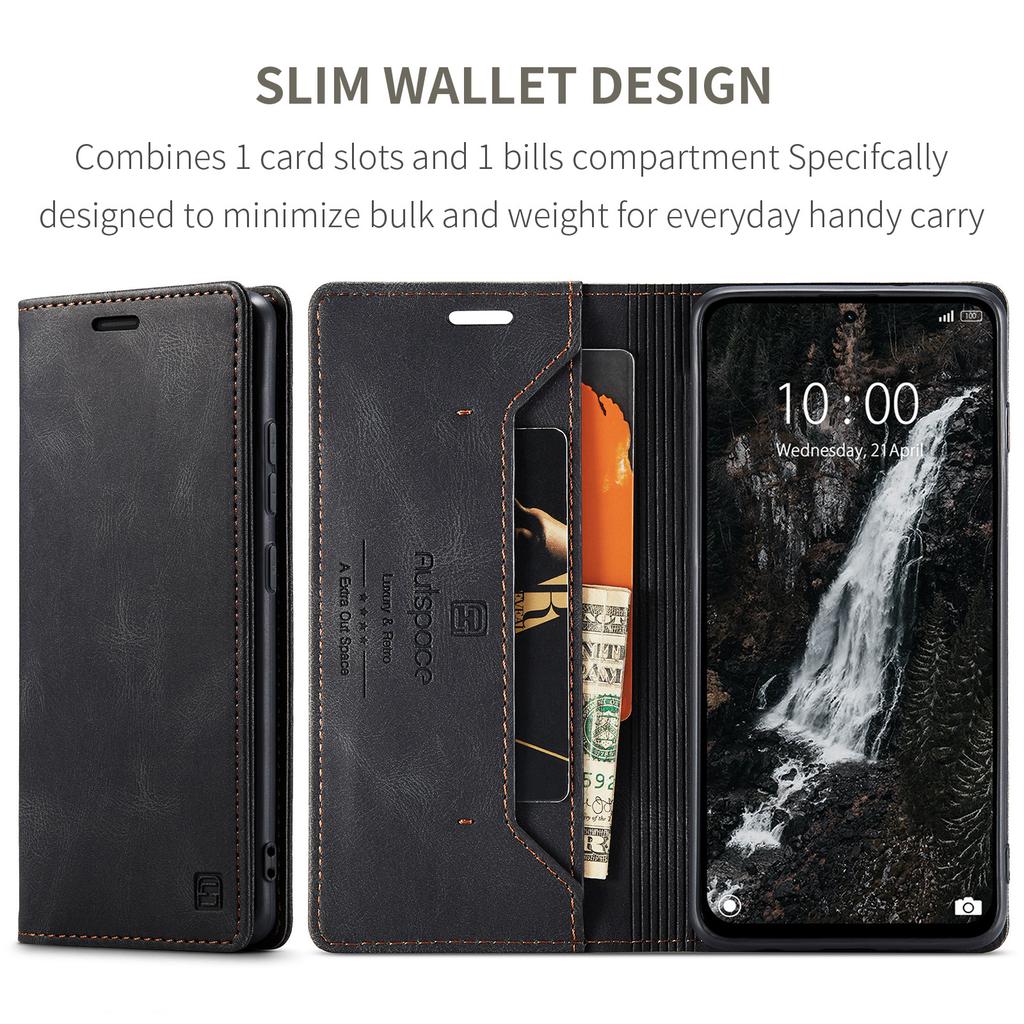 Premium Vintage Leather Wallet Case for Redmi Note 9-14 Series & POCO M2/M5S/X5/X7 - Flip Cover, Card Slots, Shockproof Retro (4 Colors)