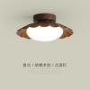 Japanese Retro Tradition Walnut Wood Corridor Ceiling Lamp Modern Restaurant Coffee Shop Ceiling Lights Nordic Bedroom Board LED