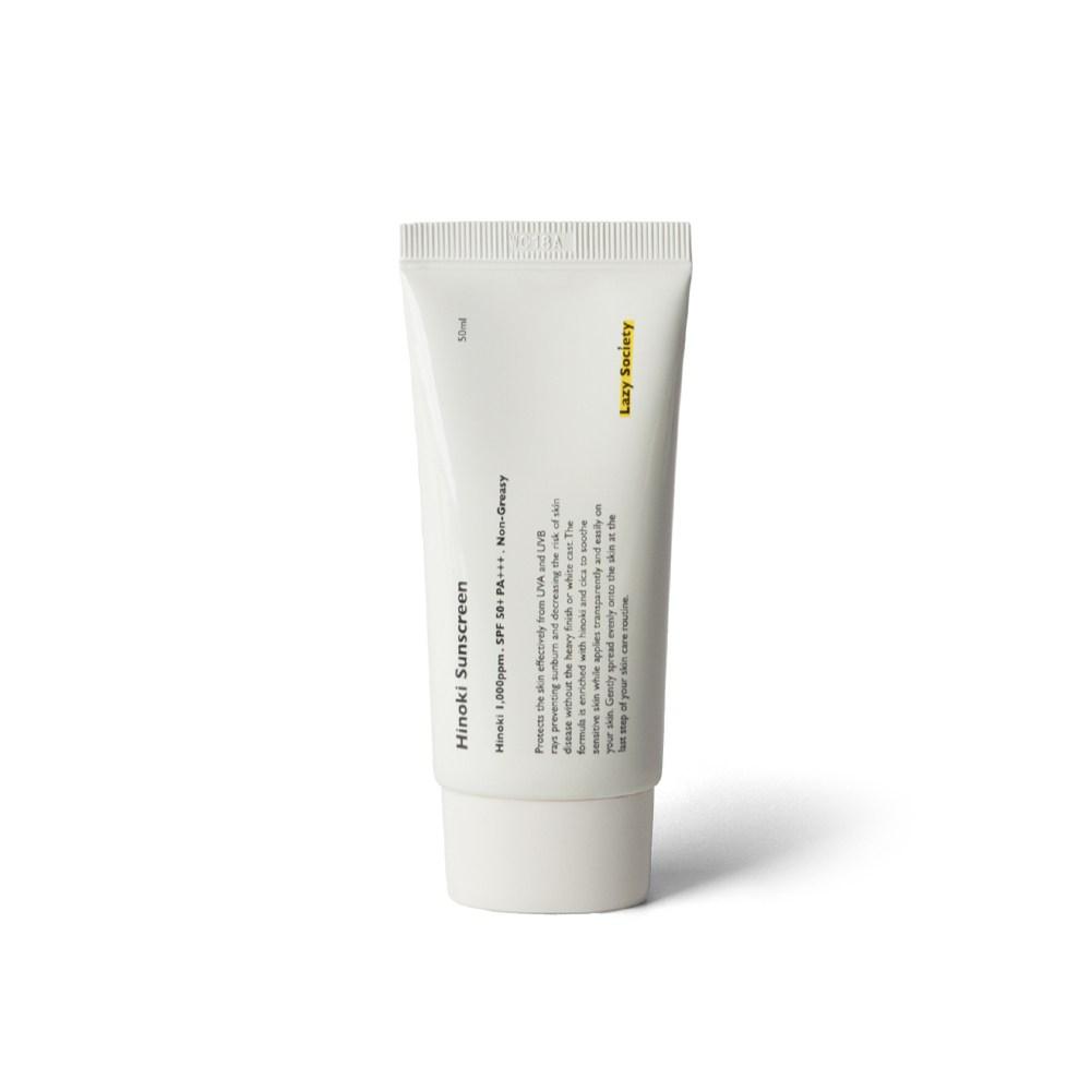 LazySOCIETY Hinoki Sunscreen SPF50+ PA+++, 50ml, 1 Piece