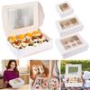 Boxes Cupcake Containers Food Grade Window Material with Cookie Boxes Treat