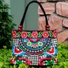 Fashion Embroidery Women Small Handbags National Floral Embroidered Lady Top-handle Bags Single-layer Beading Falp Carrier