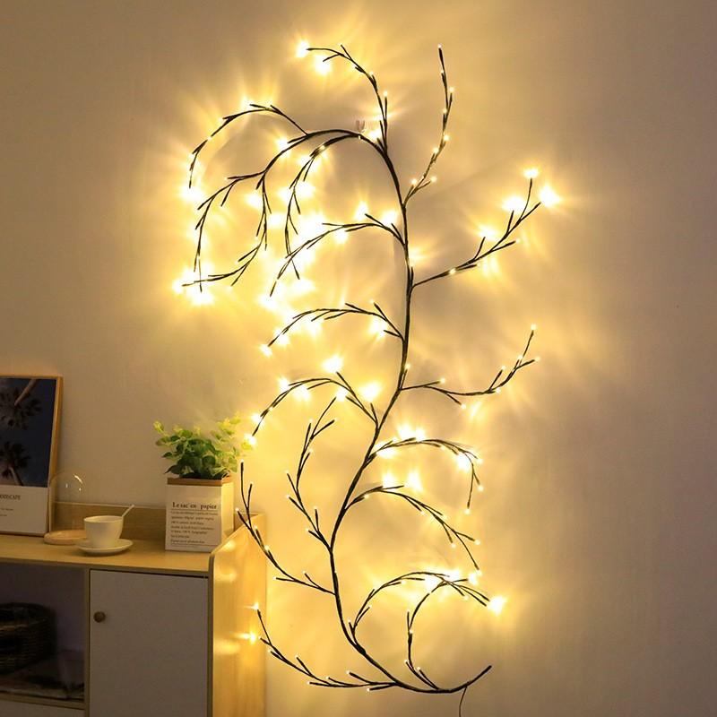 96LED String Lights Tree Branch Lamp For Desktop Wall Decoration USB Powered DIY Festive Tree Vine Light Home Decoration Lights