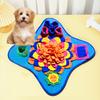 Pet Smelling Pad with Anti-Slip Bottom Advanced Foraging Sniffing Mat Bright Color Slow-Food Exercise Mat Multi-layer Pet Mat