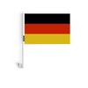 Drapeau Voiture - Allemagne - 14 X 21 Cm - 10 Pièces - Polyester - Impression Recto/verso
