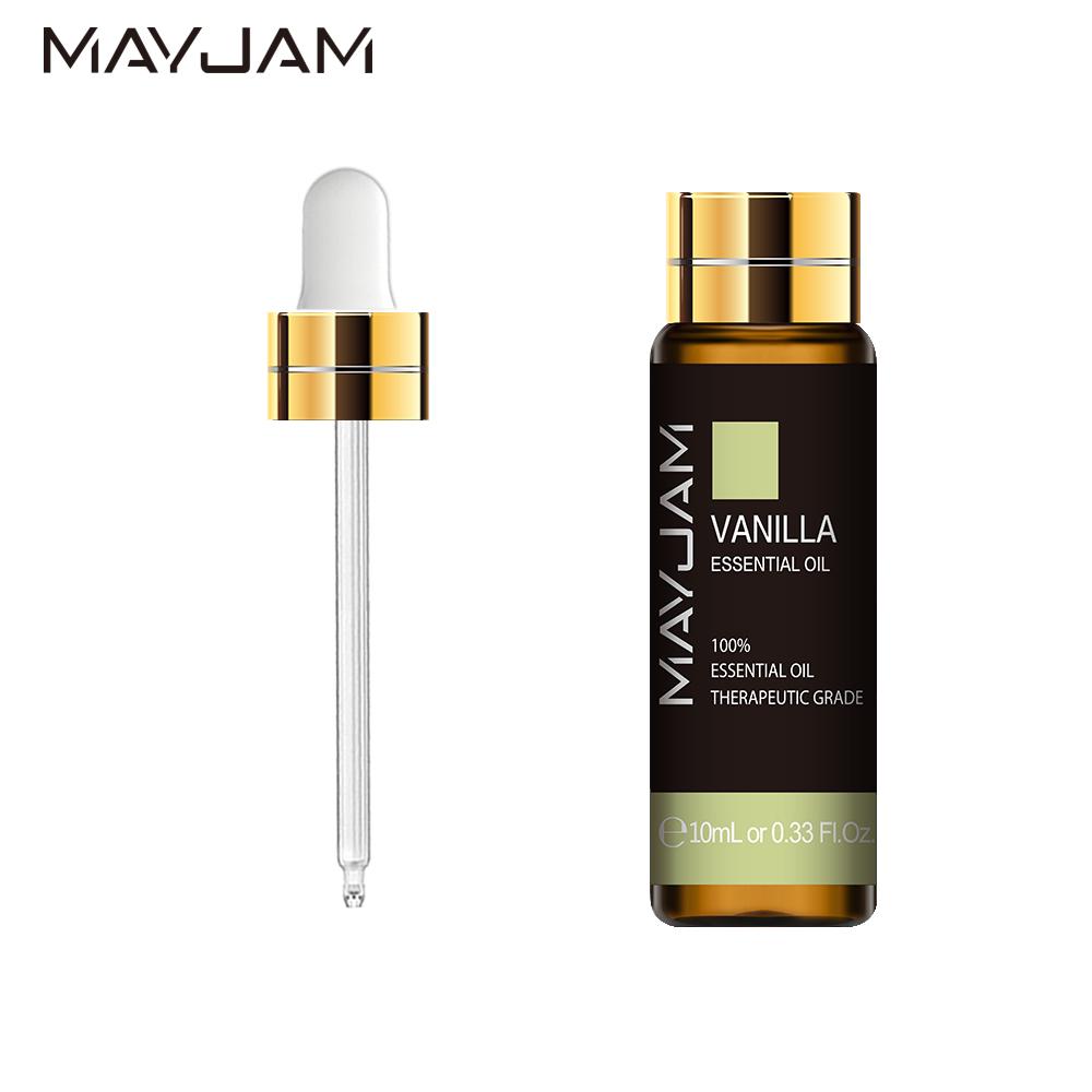 MAYJAM 3/6Pcs 10ML Vanilla Essential Oil Diffuser for Healthy Calming Sterilization Air Fresh Care Body Relieve Floral Fragrance Oil