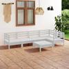 Day and Night - Day and Night Garden Furniture Set 6 Pieces Solid White Pine Wood