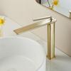 Basin Faucets Modern Black Bathroom Mixer Tap Brass Washbasin Faucet Single Handle Single Hole Elegant Crane For Bathroom 855991